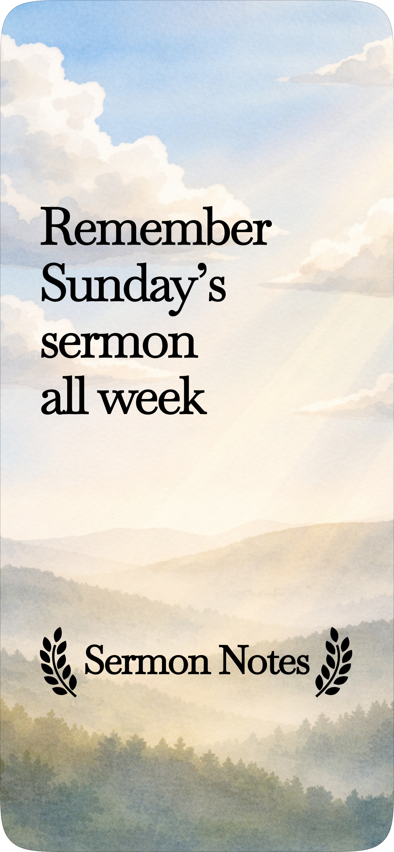 Record sermons or upload audio